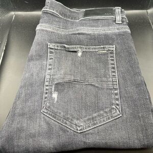 AMIRI Grey Washed Out Distressed Skinny Jean